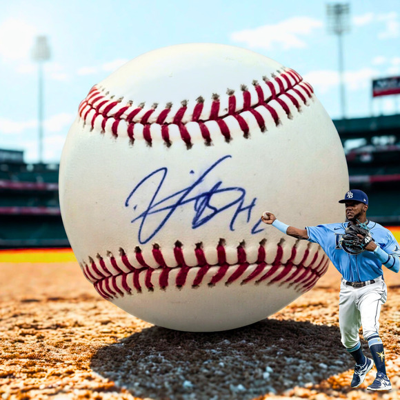 Vidal Brujan Tampa Bay Rays/ Miami Marlins Signed Autographed ROMLB Baseball - Picture 1 of 12